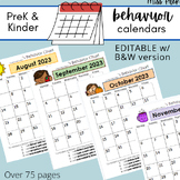 23/24 Preschool/Kindergarten Behavior Charts/Calendars Sti