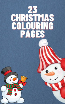 Preview of 23 Christmas colouring pages A complete book by UniqueClass