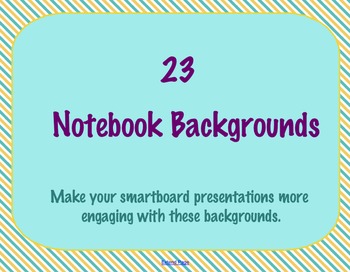 Preview of 23 Framed SMART Notebook / SMART board Backgrounds