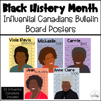 Preview of 23 Influential Black Canadian Posters/Black History Month Bulletin Board