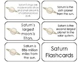 23 Saturn Printable Planet Facts Astronomy Flashcards.