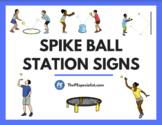 23 Spikeball or Roundnet Printable Station Activity Signs 
