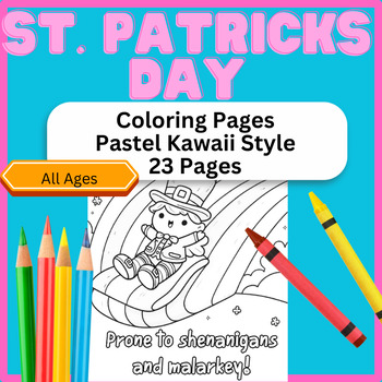 Preview of 23 St. Patrick's Day Coloring Pages (Cute, Filled with Shenanigans & Malarkey)