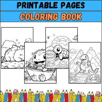Preview of 23 animals Printable coloring pages for PreK & Kindergarten kids