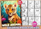 230 Wild Animal Coloring Pages for Kids