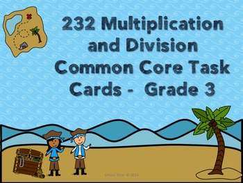 Preview of 232 Multiplication and Divison Common Core Task Cards