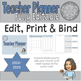 24-25 Academic/Teacher Planner (Fully Customizable)