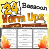 24 Bassoon Warm Up Exercises | Bb Eb F 2nds 3rds Chromatic