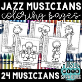 24 Black Men and Women Jazz Musicians - Coloring Pages