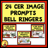 24 CER Science Photo Writing Prompts Bell Ringers BUNDLE G