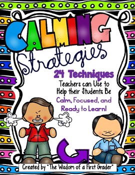 Preview of 24 Calming Strategies for Kids