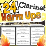 24 Clarinet Warm Up Exercises  | Bb Eb F 2nds 3rds Chromat