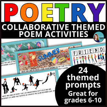 Preview of 24 Collaborative Poetry Activities for middle school & high school