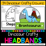 24 Dinosaur Crafty Headbands/Hats/Crowns