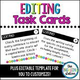 24 Editable Editing Task Cards