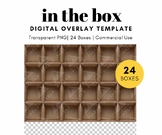 24 Empty Cardboard Box Template, PNG, In the Box Photograp