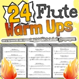 24 Flute Warm Up Exercises | Bb Eb F 2nds 3rds Chromatic A