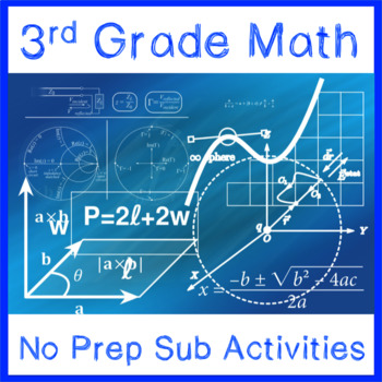 Preview of Math Sub Plans (3rd Grade)