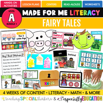 Preview of Made For Me Literacy: Fairy Tales (Level A) for Pre-k and Special Education