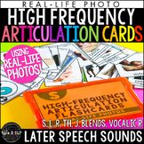 Real Life Articulation Flashcards using High Frequency Wor