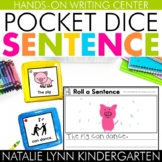 Build a Sentence Pocket Dice Center Kindergarten Sentence Writing