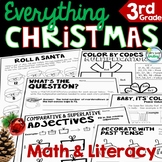 3rd Grade Christmas Activities Math & Literacy Grammar Wri