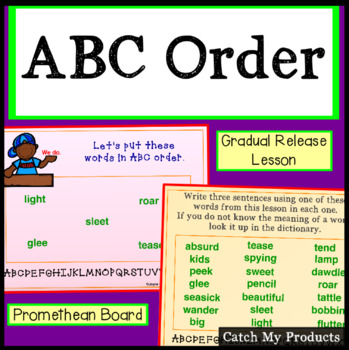 Preview of ABC Order for PROMETHEAN Board
