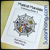 Musical Mandala Coloring Book 2 with bonus pages