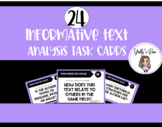 24 Informational Text Task Cards CCSS