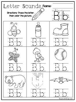 24 A-Z Letter Sounds Printable Worksheets in PDF file ...