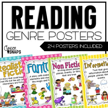 Preview of Reading Genre Posters - 24 Included