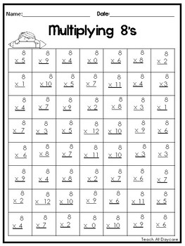 24 multiplication practice printable worksheets 2nd 4th