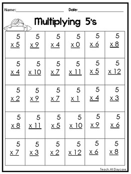 24 multiplication practice printable worksheets 2nd 4th grade math