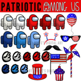 24 Patriotic Among us clipart, 4th of July, Memorial day, 