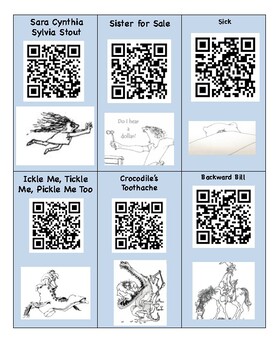Preview of 24 QR Codes for rhyming books and poems