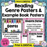 Genre Posters with Book Examples - Genre Anchor Charts in 