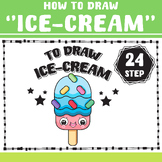 24 STEP TO DRAW "Ice Cream", How to draw Ice Cream, Work s