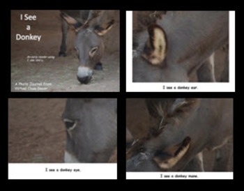 Preview of eBooks - 24 Sight Word Practice Books - Donkey Photo Journals