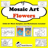 24 Spring Art Activities, Mosaic Pattern Flowers, Spring C