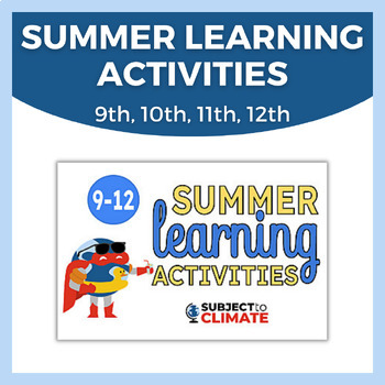 Preview of 24 Summer Learning Activities | BINGO | High School | Free