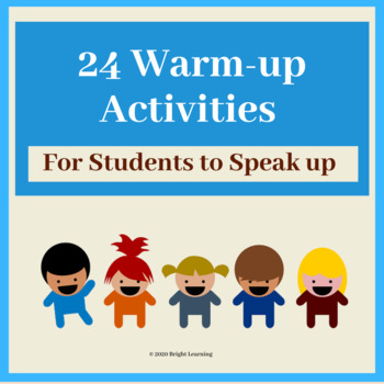 Preview of 24 Warm-up Activities for Students to Speak up