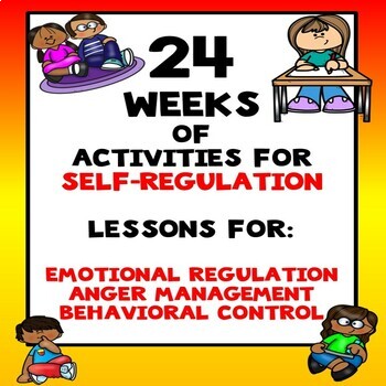 Preview of 24 Weeks of Activities for SELF-REGULATION Counseling; Videos, Games, Worksheets