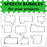 24 hand drawn speech bubbles to use in your projects