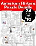 24 puzzles! American History Puzzle Bundle