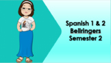 24 weeks of Spanish Bellringers - Level 1 and 2  (Second S