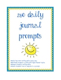 240 Daily Writing Prompts for Entire School Year