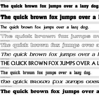 Preview of 240+ HEADLINE FONTS – Commercial License for Teachers Pay Teachers Products!