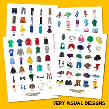 Preview of 240 WHAT TO WEAR PHOTO CARDS clothing autism speech therapy picture cards