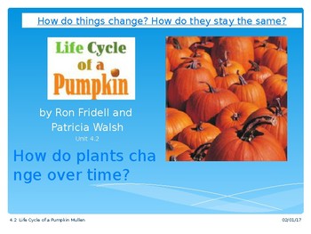 Preview of 2.4.2 Life Cycle of a Pumpkin Reading Street Grade 2 Unit 4 Week 2 pp smartboard