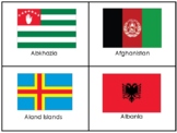 245 World Flags 4x5 Geography Flashcards.